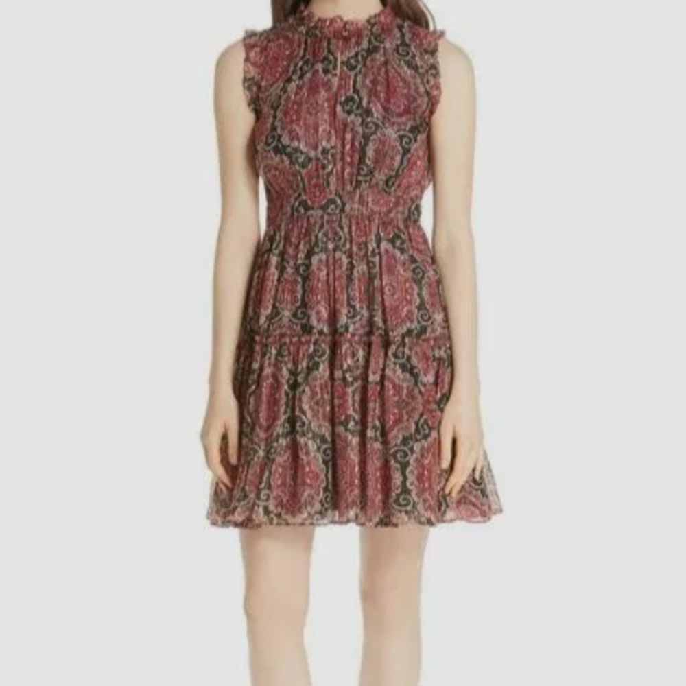 NWOT KATE SPADE Keyhole Silk Chiffon Print Dress